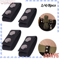 JONY 1/4/8Pcs Belt Keeper  Double Snaps Sports Heavy Duty