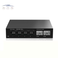 2.5Gb Switch 4 Port 2.5G Unmanaged Network Switch with 2 Port 10GbE SFP+ Slot Home Setup Ethernet Sw