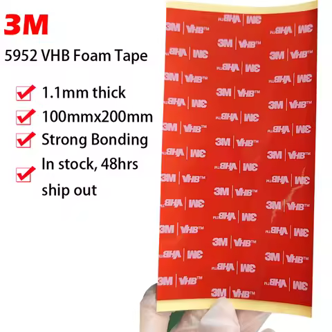 3M 4"x8" (100MM*200MM) VHB Double Sided Foam Adhesive Tape 5952 Automotive Mounting Stickers 10cmx20