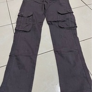 Seluar Cargo Lelaki Dark Grey Preloved