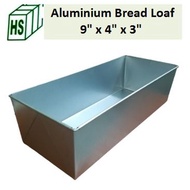 Aluminium Bread Loaf Toast Mould Brownies Mould Rectangle Cake Mould Loyang Roti Tawar 9x4x3