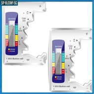【1.15】 2pack Digital Battery Tester LCD Display AA/AAA/9V Button Cell Battery Capacity
