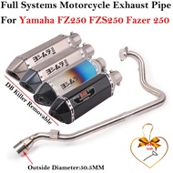Full Systems For Yamaha FZ250 FZS250 FZS FZ Fazer 250 Motorcycle Exhaust Escape Modified Muffler Wi
