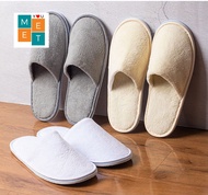 Plush Indoor Travel Slipper Hotel Home Women Men Anti Slip Shoes Soft Warm Cotton Silent Slippers Eva