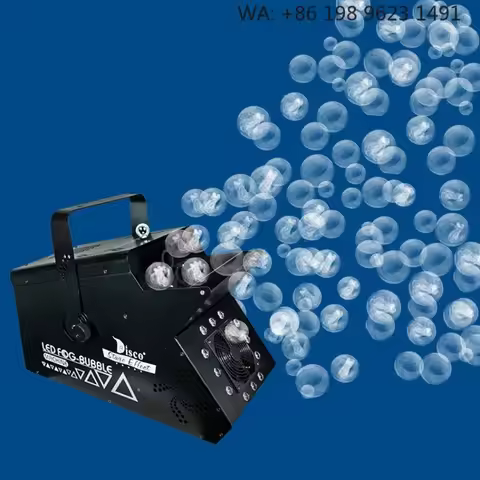 Remote DMX Control LED Fog Bubble Blower Soap Smoke Multifunctional Stage Equipment for Kids Party E