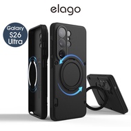 < elago > Galaxy S26 Ultra Full Protection Shock-Resistant N55 Magnetic Bracket Armor Phone Case Len