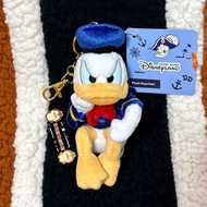 Hong Kong Disneyland Angry To Gill Duck Duck Navy Donald Duck Pendant Plush Keychain/Zz9.9