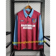 West Ham United 95-97 Home Away Long Sleeve Retro Soccer Jersey Football #LAMPARD #DICKS