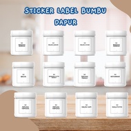 Kitchen spice vinyl sticker size 5x5