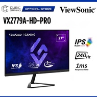 VIEWSONIC 27" VX2779A-HD-PRO @240Hz LED FULL HD IPS PANEL GAMING LCD MONITOR (1MS, INPUT: HDMI + DP 