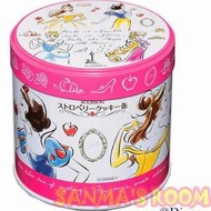 日本 BOURBON 北日本 迪士尼公主愛心餅乾收藏鐵罐 單個售 迪士尼公主收藏圓鐵罐
