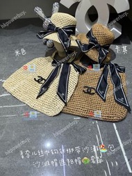 新款 香奈兒手編織沙灘包沙灘遮陽帽套 認準hkpowerbuy. 冷帽 遮陽帽 棒球帽 禮物 旅遊 戶外