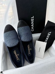 Chanel Blue/Black Loafers