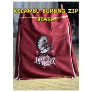 KELAMBU BURUNG BERZIP - ZIP BIASA / PRINTED KAIN LEMBUT / BIASA TANPA ZIP