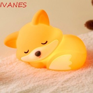 IVANES Silicone Night Light, Touch Control 20min Timer Little Cartoon Night Light, 3 Level Brightnes