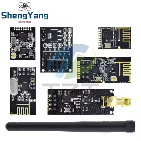 NRF24L01+ 2.4G wireless data transmission module 2.4GHz NRF24L01 upgrade version NRF24L01+PA+LNA 100