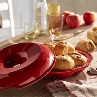法國EmileHenry皇冠面包球模具陶土帶蓋烤盤烘焙陶瓷面包烤箱專用