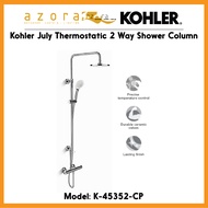 Kohler K-45352-CP July Thermostatic 2 Way Shower Column