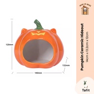 Tafit | Halloween Pumpkin Ceramic Hideout Hamster Ceramic Hideout