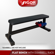 Flat Bench with Dumbbell Storage Rack Gym Bench