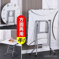 Household Round Foldable Round Table Square Simple Dining Table Square Table Table Small Apartment D