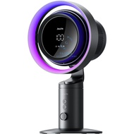 Global Jisulife Table Fan Pro3, 3-IN-1 Turbo Oscillating Fan with Air Purifier and RGB Light, H11 HE