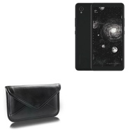 BoxWave Case Compatible with HiSense A5 Pro CC - Elite Leather Messenger Pouch, Synthetic Leather Co