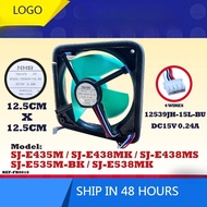 (12.5CM) SJ-E435M / SJ-E438MK / SJ-E438MS / SJ-E535M-BK / SJ-E538MK SHARP REFRIGERATOR FAN 12539JH-1
