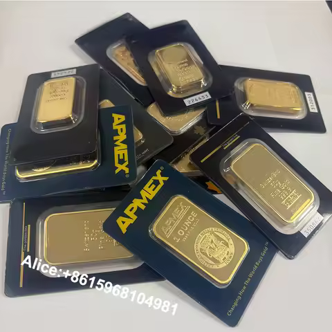 2.5g 1oz 31g 50g 100g Copper Gold Bar 24k Gold Plated Bullion minted Bar With Sealed packing Unique 