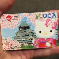🎌和服 Hello Kitty 櫻花 大阪城🏯【現貨📦即寄】西日本ICOCA卡 全日本通用 西瓜卡 紀念收藏車票【RingForest 雜貨屋】suica