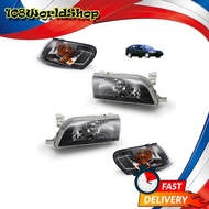 Headlight Set Toyota Black AE100 4 Doors