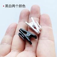 耳机线固定夹 面条线夹子调节长度耳塞衣领收束线 耳机配黑白色aiyurre3.my20250417