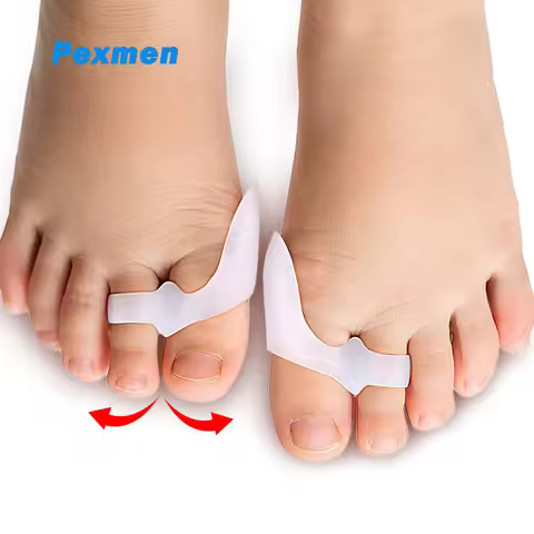 Pexmen 2/4Pcs Toe Spacers Bunion Corrector for Kids Toe Separators Corn Callus Removers Hammer Toe S