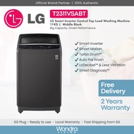 LG 11KG Smart Inverter Control Top Load Washing Machine (Middle Black) (T2311VSABT)