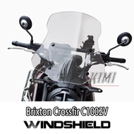 FOR Brixton Crossfir C1002V Motorcycle Modified Windshield C1002V Dedicated Front Windshield Heighte
