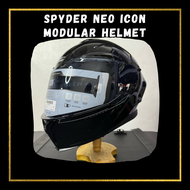 Spyder neo icon dual visor modular helmet gloss black