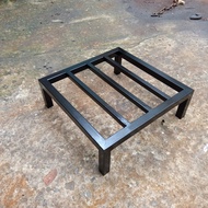 [Steel 25x25mm] - Iron shelf for flower pots Square 40x40cm, Height (10-15-20)cm, 3 spokes - Iron sh