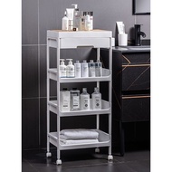 Kitchen Material Storage Trolley/Multipurpose Plastic Storage Trolley/Multipurpose Shelf/Bathroom Trolley/Kitchen Spice Storage