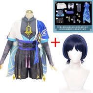 Anime Game The Wanderer Genshin Impact Scaramouche Cosplay Costume Cosplay Wig Hat Scaramouche Costume For Men Halloween Costume