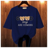 BAJU KAOS WANITA OVERSIZE TEE T SHIRT BEAR GOOD CETAK DTF PRINTING KAOS MURAH OVERSIZE KAOS POLOS