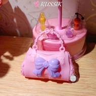RUSSIK Doll Handbag, Fashion 5 Styles 1/6 Doll Accessories, High Quality Plastic Doll Purse Accessor