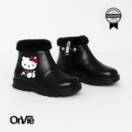 Hello Kitty Kids Party Boots Korean Winter Fur Kids Shoes/