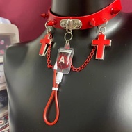 Blood Asian Culture Niche Rivet Collar #G7.2#