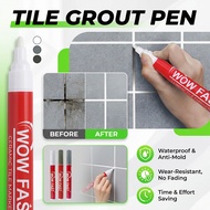 【Easy to Apply Grout Pen】 Tile Gap Filler for Quick Repair Grout Pen/Tile Gap Filler/Waterproof Seal