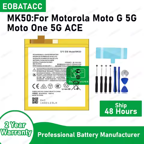 100% New High Quality MK50 5000mAh Battery For Motorola Moto G 5G/Moto One 5G ACE tablet Battery Bat