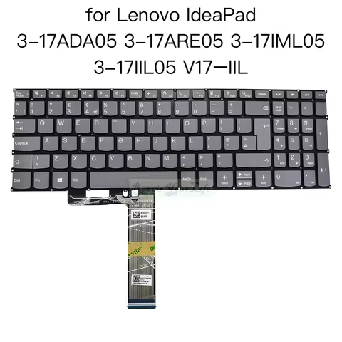 US UK PT-BR FR Keyboard For Lenovo IdeaPad 3 17ADA05 17ADA6 17ALC6 3-17ARE05 17IML05 17IIL05 V17–IIL