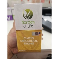 GARDEN OF LIFE CoQ10 UBIQUINOL 100MG 30's Softgels