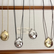 Retro Hollow Solid Aquarius Pendant Necklace Women Simple All-Match Niche Design Long Sweater Chain 