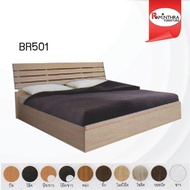 Raminthra Furniture   เตียงนอน 6ฟุต ระแนงหลังเหล็ก BR-601(มีหลายสีให้เลือก) Bed