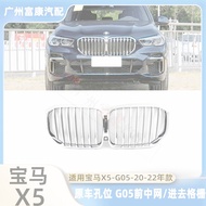 BMW X5 19-22 Years Front Mesh G05 Front Grille X5 Front Face Nose G05 Silver X5 Mesh